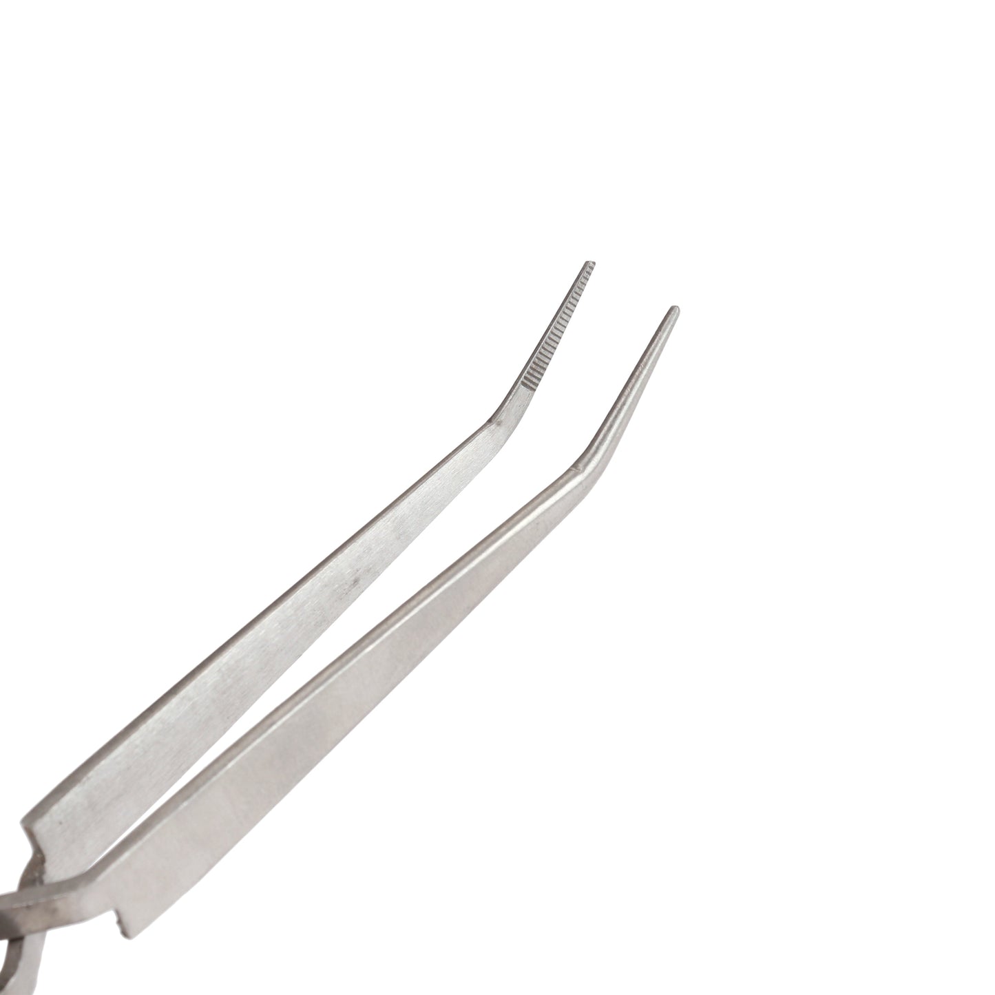 Grounded Tweezer Reverse Cross Lock for Permanent Jewelry Welders