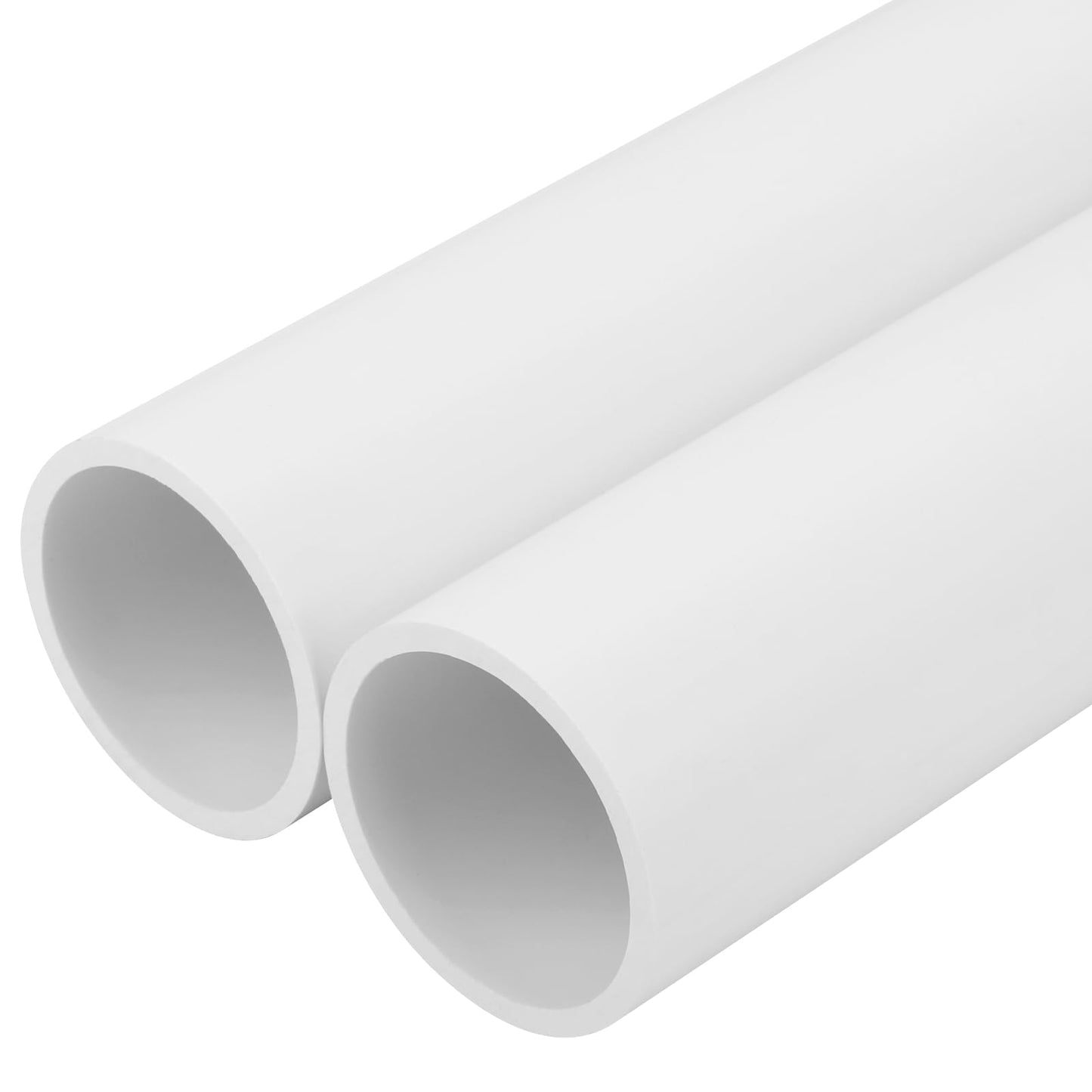 4Pcs 1-1/2 Inch PVC Pipe 17" Long White Sch40 Industrial PVC Pipes for Home DIY, Greenhouse, Garden, Farm, Workshop, Furniture Grade(1.50" x 17"L)