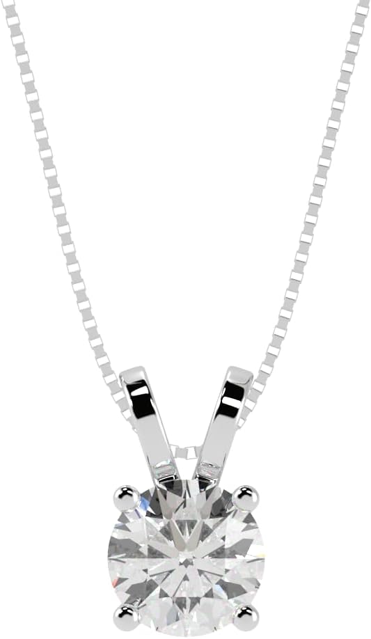 Houston Diamond District IGI Certified LAB GROWN Round Cut Diamond Stud Earrings for Women 4 Prong Screw Back Ultra Premium Collection (E-F Color, VS1-VS2 Clarity)