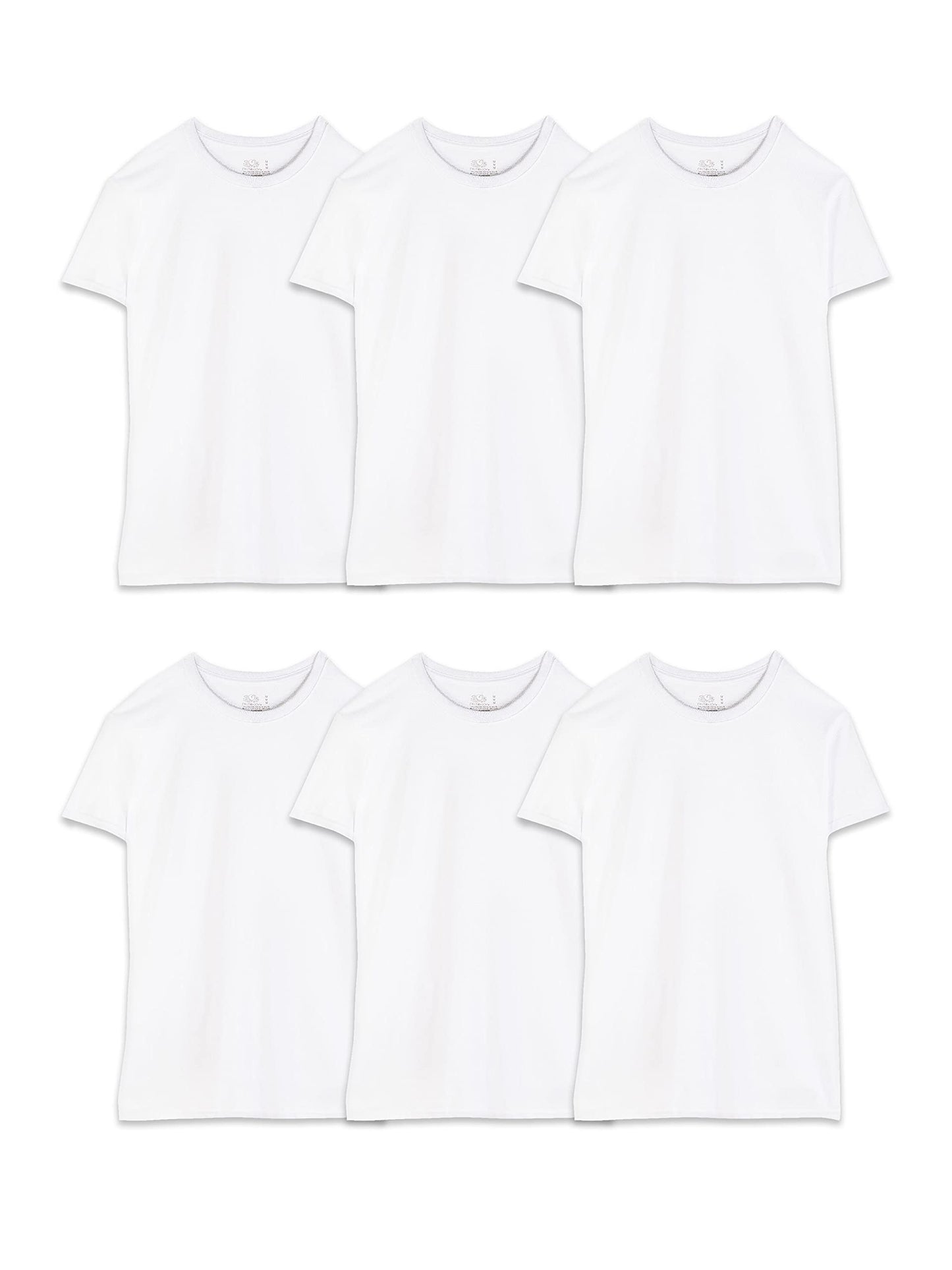 Fruit of the Loom Men's Undershirts, Moisture Wicking & Tag Free, Short Sleeve Crew T-Shirts
