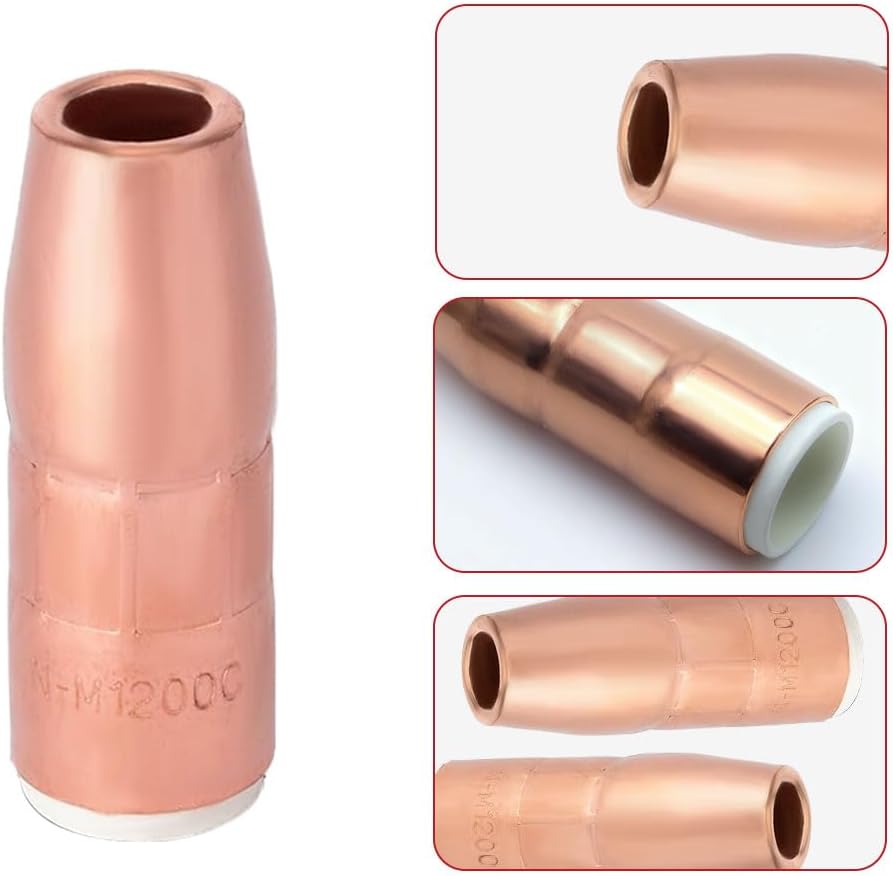 Nozzle For N-M1200C 1/2" Flush AccuLock MDX Fits Miller MDX-250 MDX250 EZ-Select MIG Welding Guns Part 5-PK