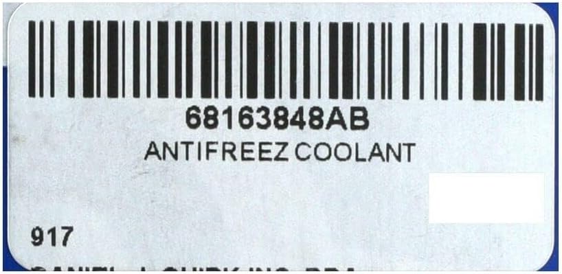 Mopar 10 Year/150,000 Mile Antifreeze-Coolant Concentrate - 68163848AB