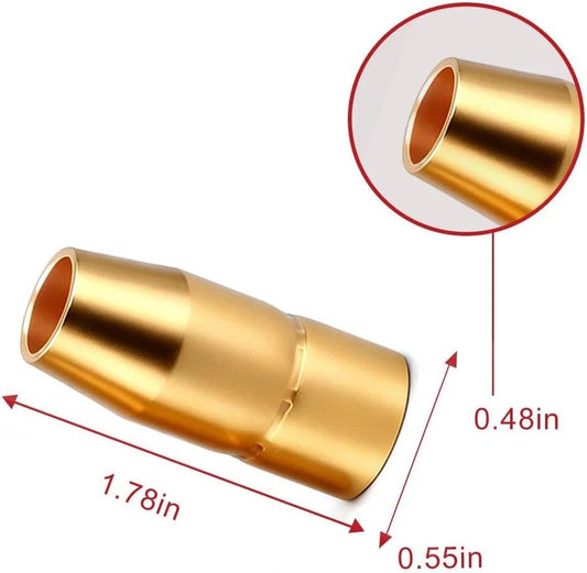 5-pk Gas Nozzles 169715 Fit for Miller M-10 M-15 and M-150 M-100 Welding Guns 169-715