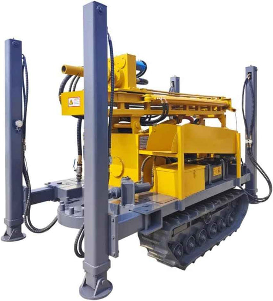 Universal Accessory Compatible Water Well Drilling Rig, Visual Status Deep Well Equipment for Household and Farm Long-Term Water Extraction Uses