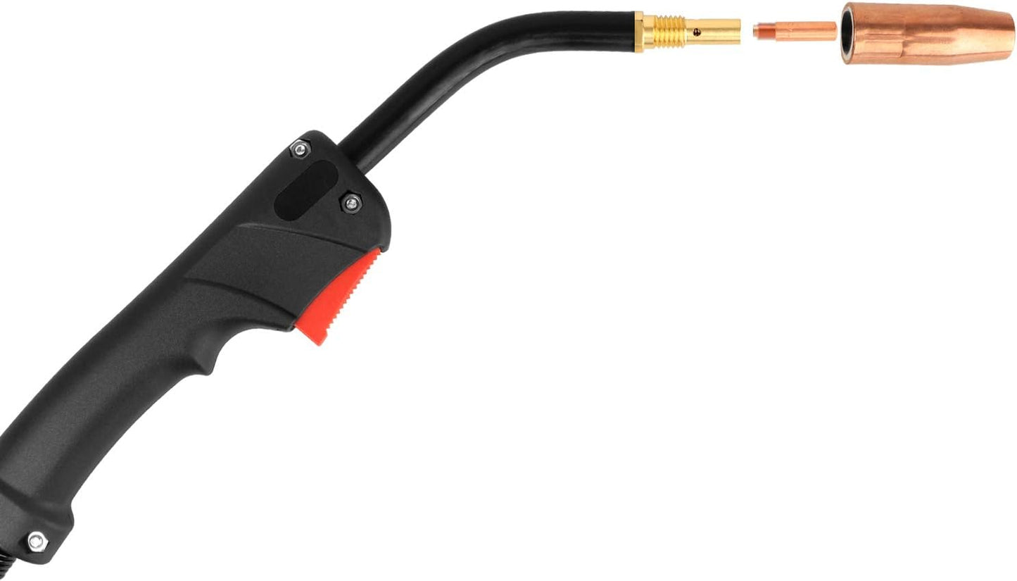 Zinger MIG Welding Gun Torch 100Amp 10' Replacement for Lincoln Magnum 100L K530-5 with 10PCS Mig Welding Contact Tips