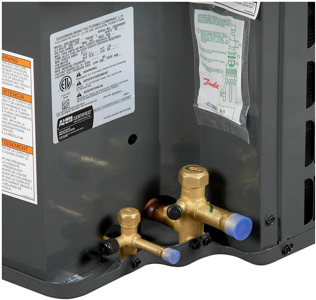 Goodman 3 Ton 14.3 SEER2 Value Series Air Conditioner Condenser GLXS4BA3610- Free Thermostat Included