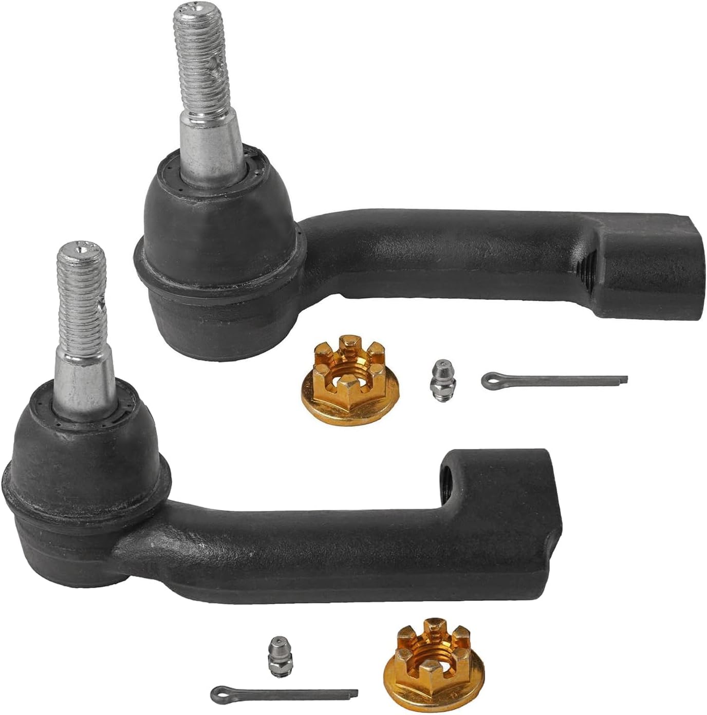 Detroit Axle - 4pc Front Sway Bars Tie Rods for 2021 2022 2023 2024 Ford F-150, 2 Stabilizer Sway Bar End Links 2 Outer Tie Rod Ends Replacement