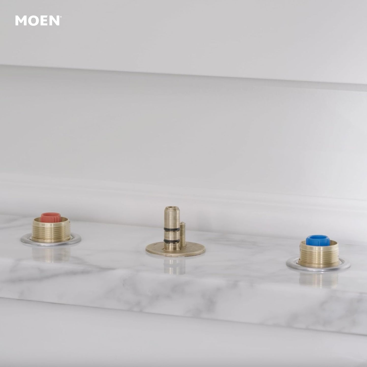 Moen Widespread Bathroom Sink Faucet Rough In Water Valve with Drain Assembly, 9000