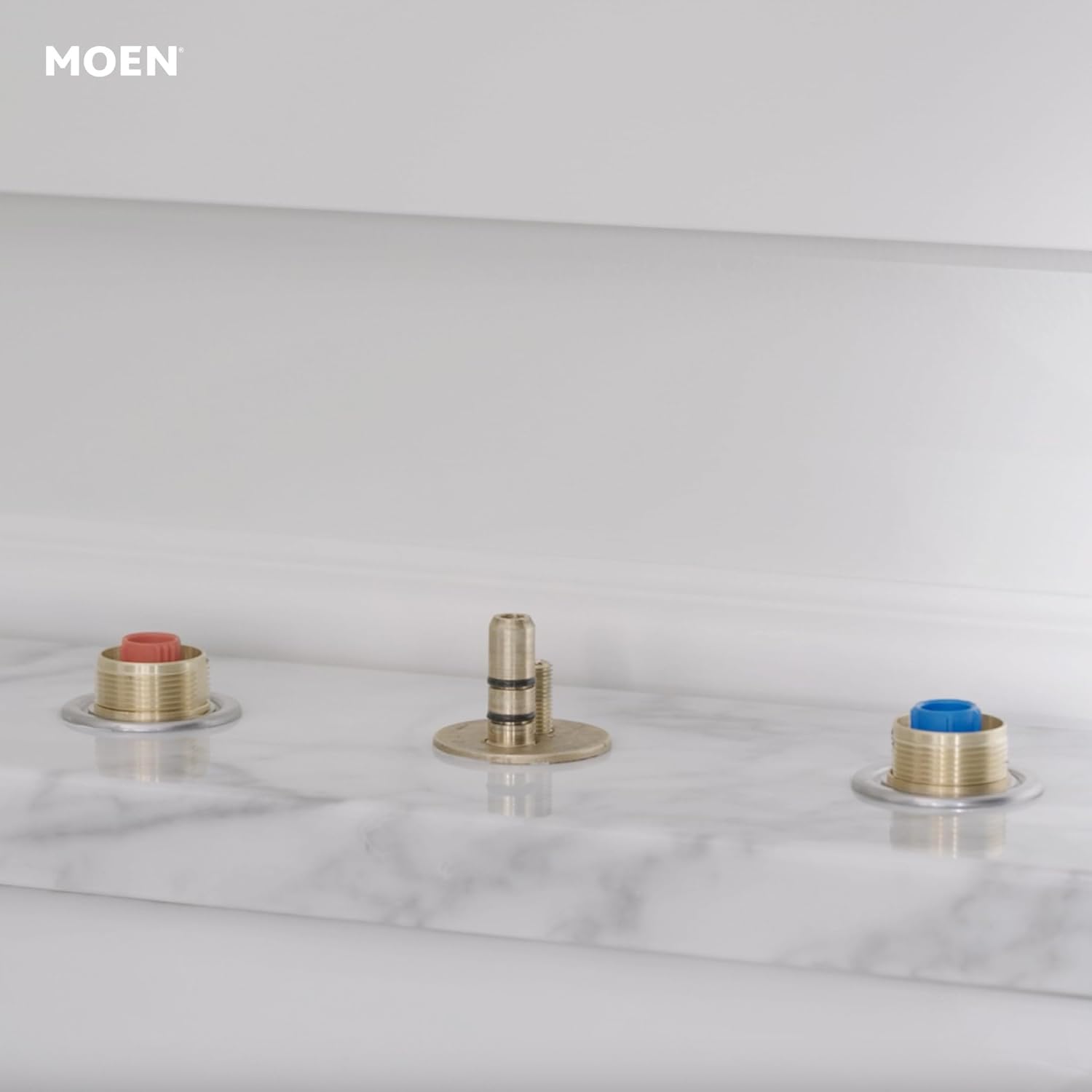 Moen Widespread Bathroom Sink Faucet Rough In Water Valve with Drain Assembly, 9000
