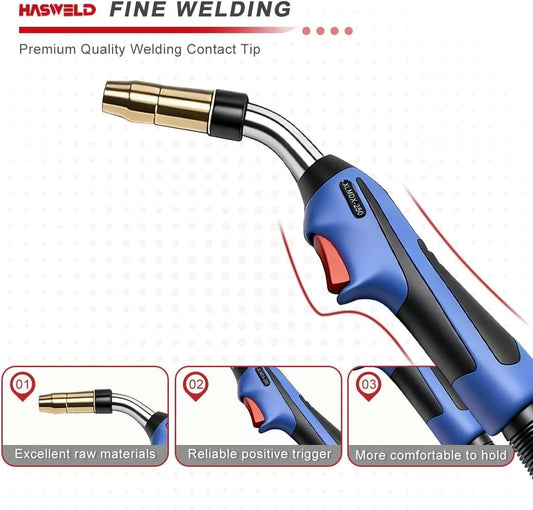 15ft MIG Gun 1770035 1770037 1770038 Replacement for Miller AccuLock MDX-250 Millermatic 212,235,250,251,252,255 & Multimatic 200 255 Mig Welder MDX250