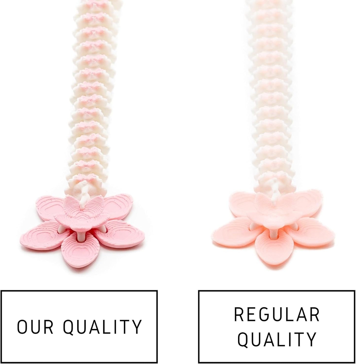 12-Inch 3D Printed Dragon – Pink and White Cherry Blossom Dragon - Made in The USA - Articulated Fidget Sensory Toy – Collectible Home and Office Decor Desk Toys