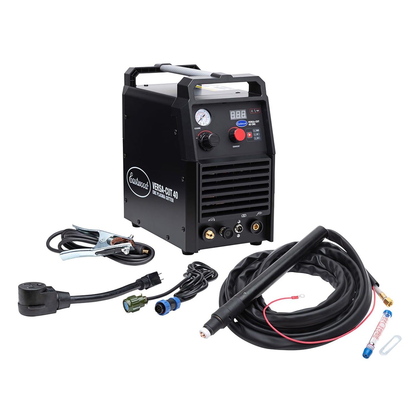 Eastwood Versa-Cut 4'X4' CNC Plasma Table With CNC Cut 40A Plasma Cutter Machine with Cutting Torch | All-in-One Professional Dual Voltage Metal Precision Cutting and Sheet Fabrication Equipment Set