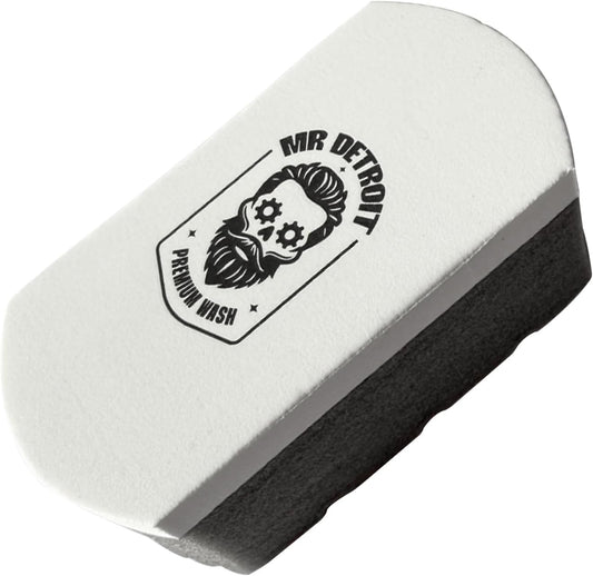 Mr. Detroit - Coat Applicator Pad for Car Detailing Professional-Grade Trim Dressing & Tire Shine Applicator Sponge Pad Effective Dirt Removal On Any Vehicles