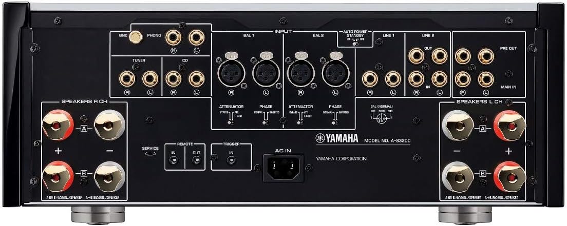 Yamaha Audio A-S3200BL Integrated Amplifier (Black)