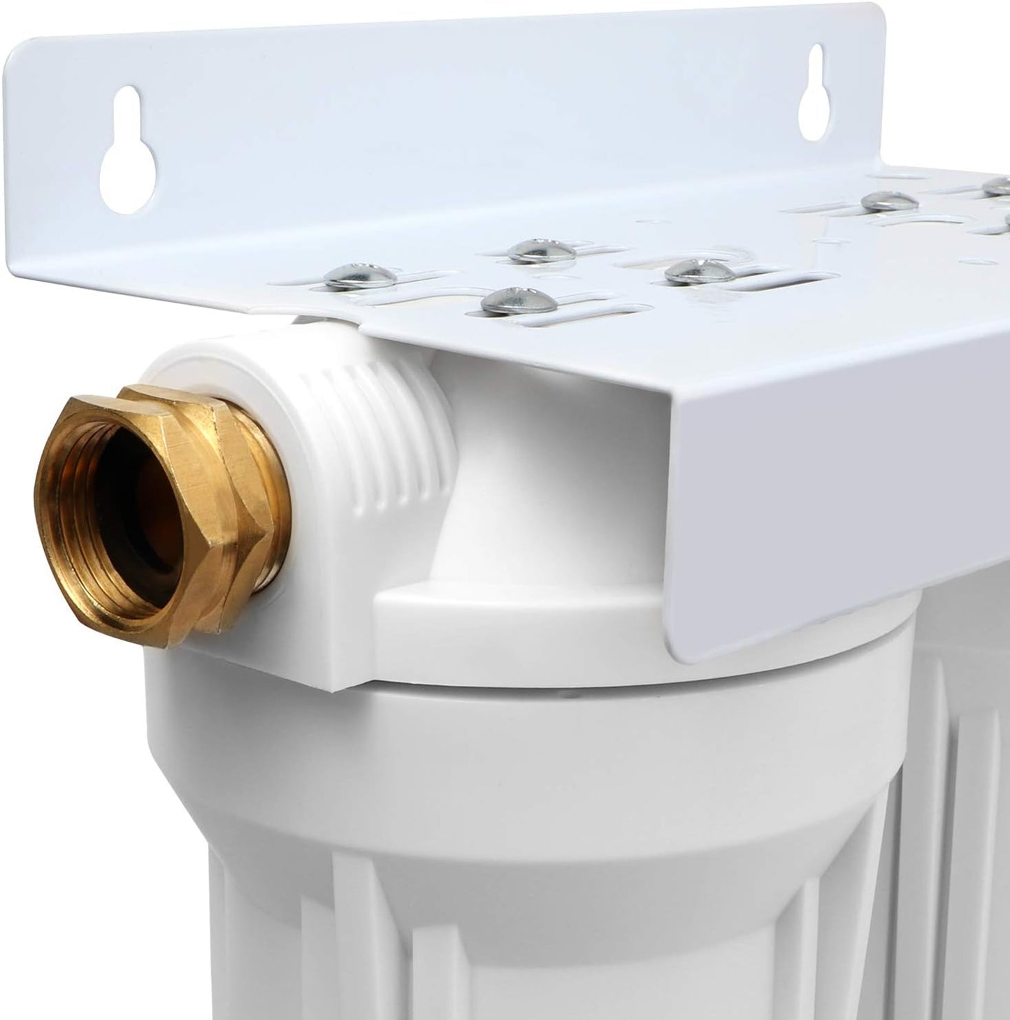 External RV Dual Water Filter System for RVs Boats Motor Homes Marines,Included Two Fliters and Mounting Bracket