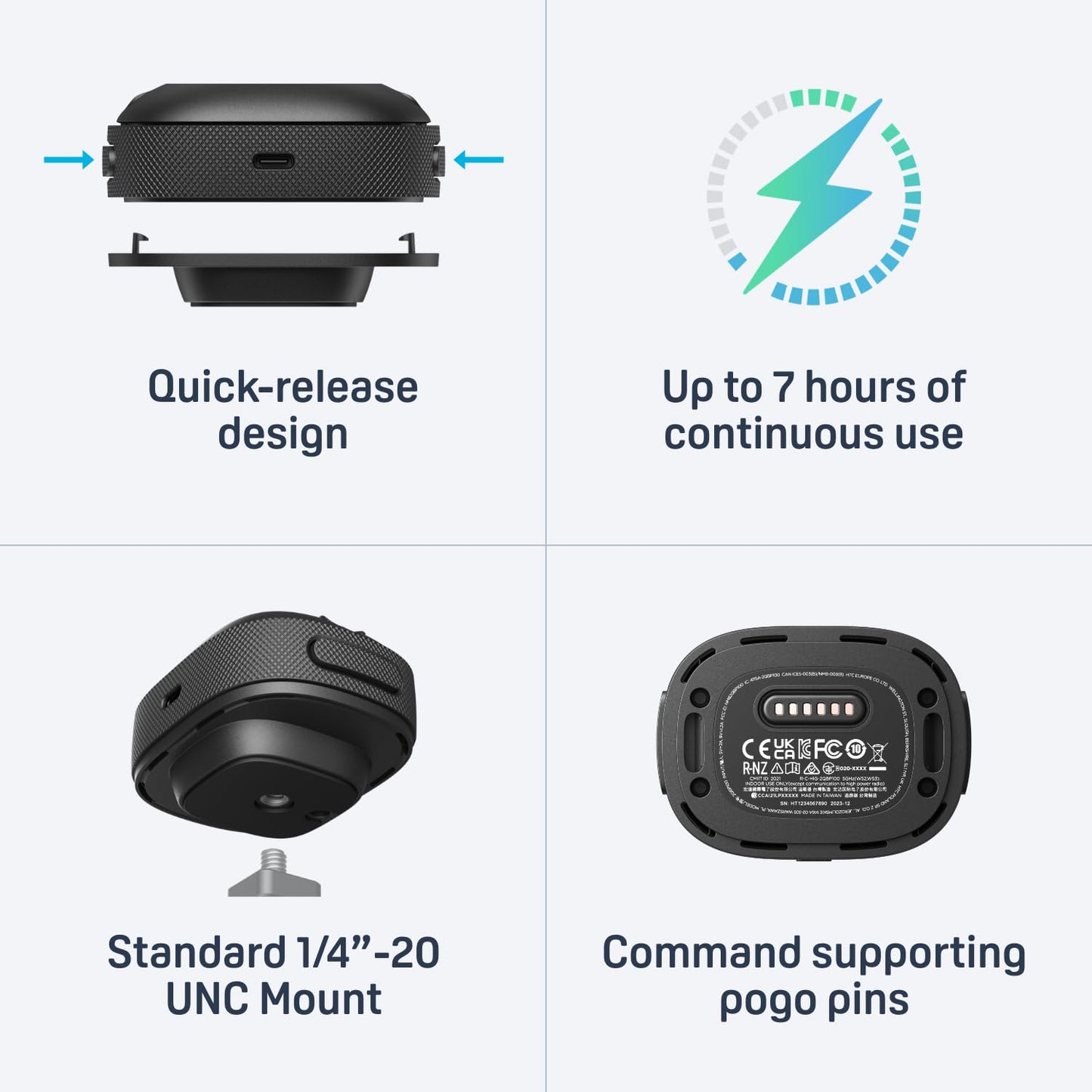 HTC Vive Ultimate Tracker 3 Pack + Dongle - VR Full Body Tracking - Compatible with SteamVR, Vive XR Elite, Meta Quest Virtual Reality Headsets