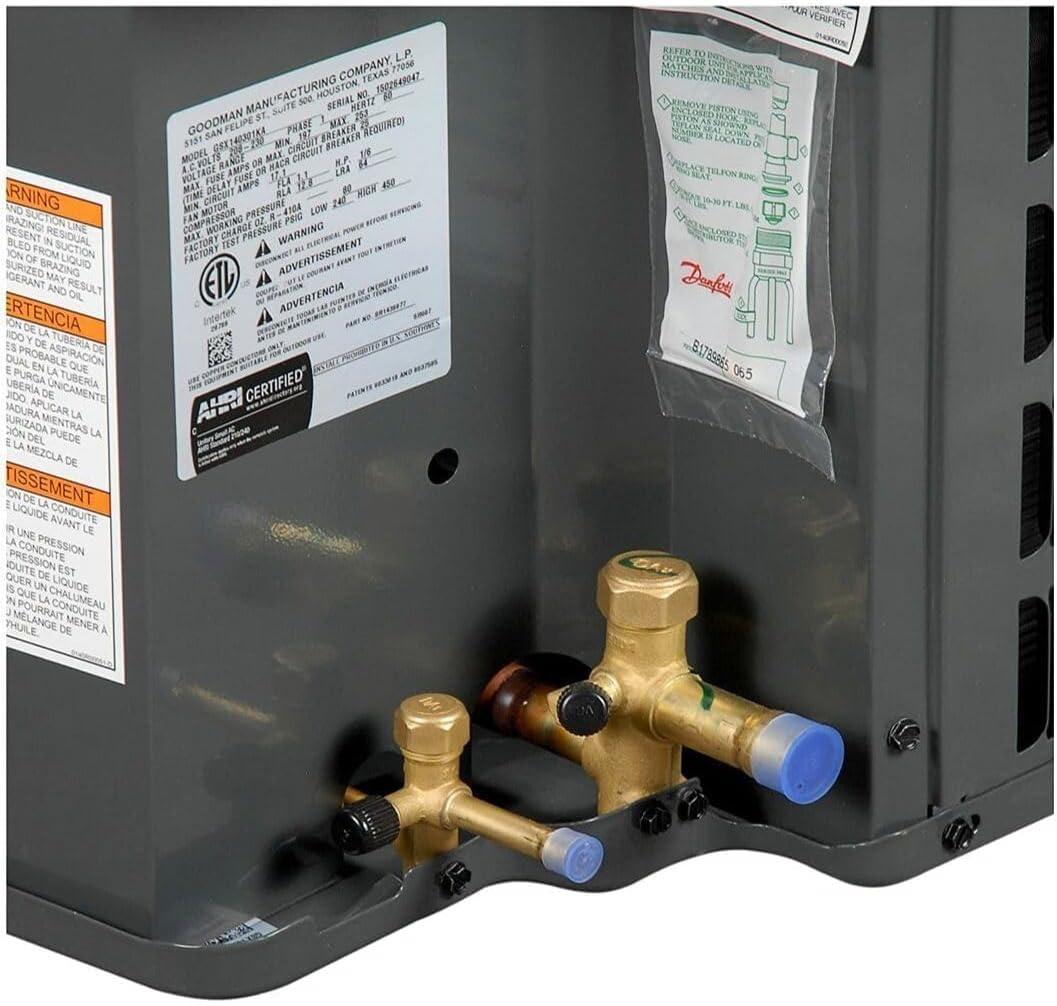 Goodman 3 Ton 14.3 SEER2 Value Series Air Conditioner Condenser GLXS4BA3610- Free Thermostat Included