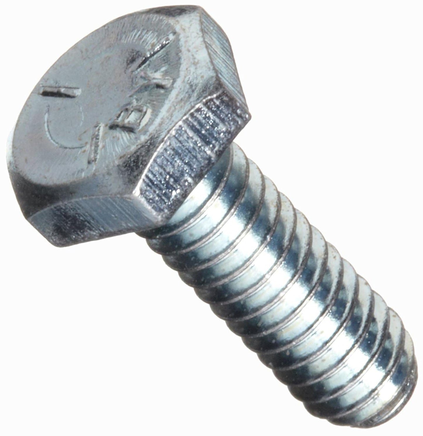 1/4 inch x 1 inch Hex Cap Screw Grade 5 Zinc Plated Steel (Quantity: 100 pcs) Made in USA, 1/4-20 x 1 Hex Bolt/Coarse Thread/Fully Threaded