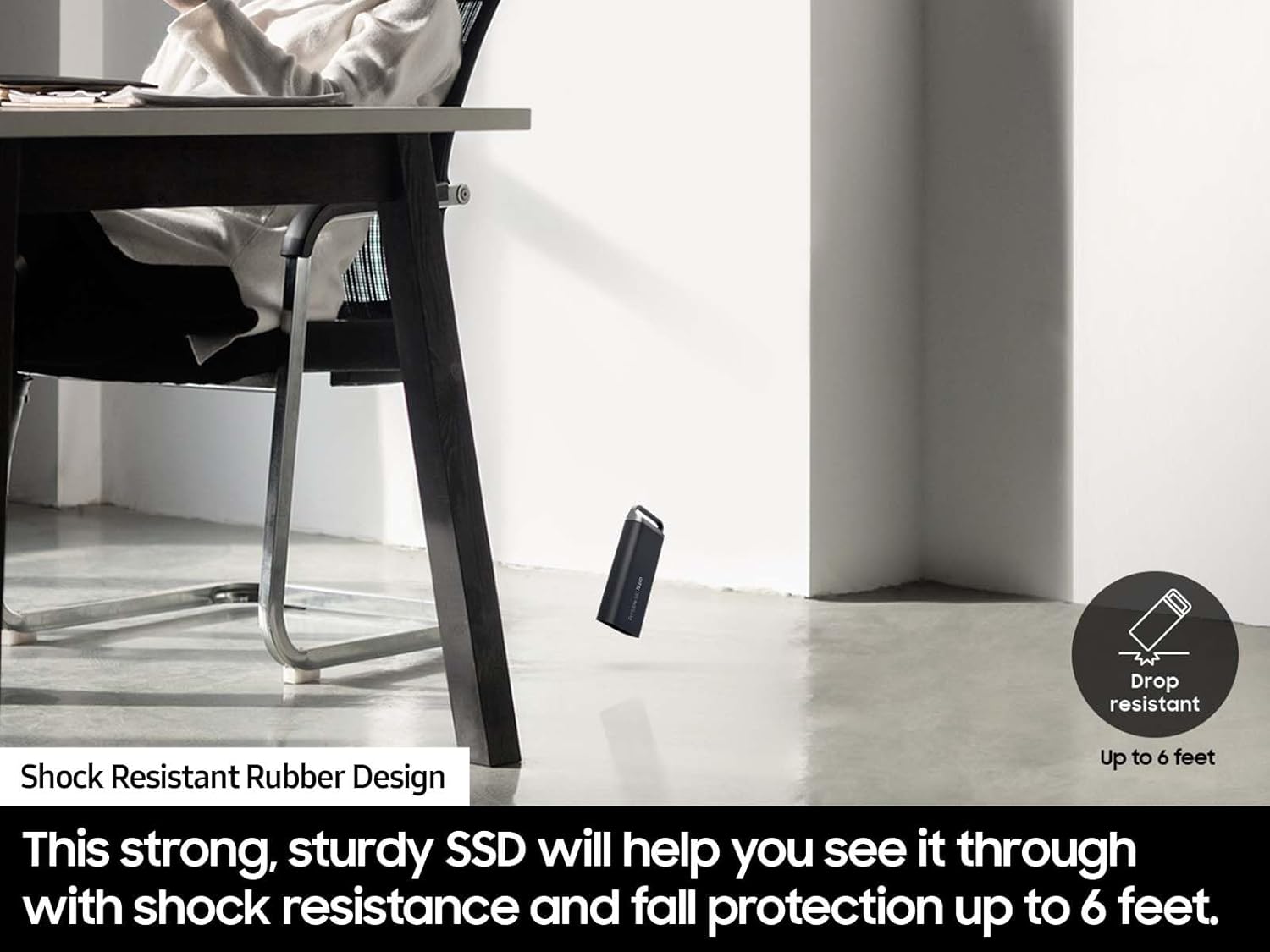 SAMSUNG T5 EVO Portable SSD 8TB, USB 3.2 Gen 1 External Solid State Drive, Seq. Read Speeds Up to 460MB/s for Gaming and Content Creation, MU-PH8T0S/AM, Black