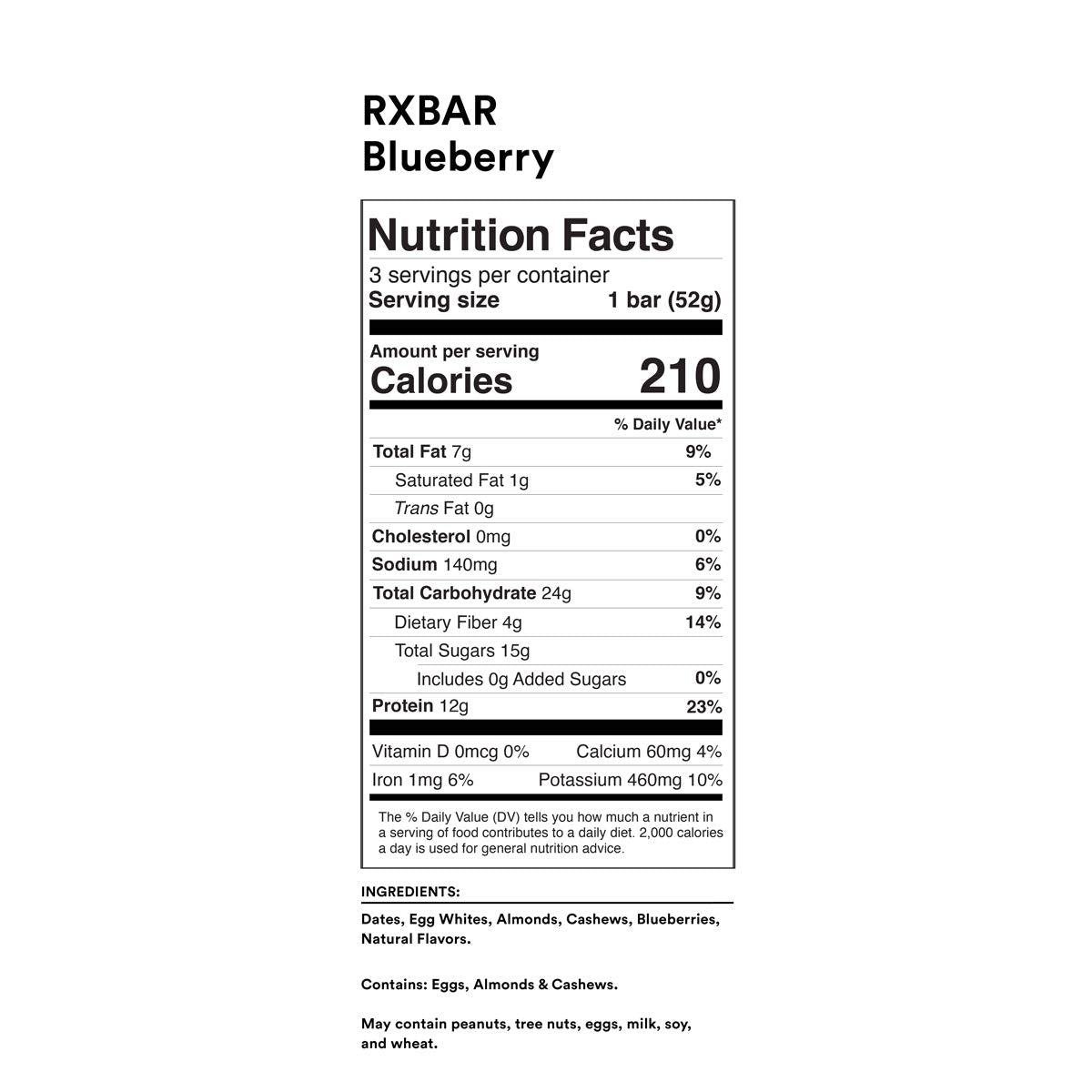 RXBAR Protein Bar, Variety Pack, 10 Flavors, 55oz Box (30 Bars)