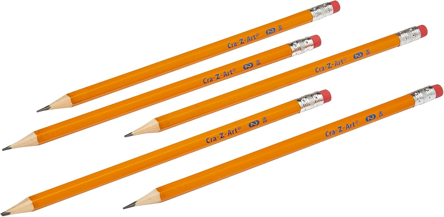 Rose Art U.S.A. Gold Pre-Sharpened American Wood Cased #2 HB Yellow Pencils, 36 Pack