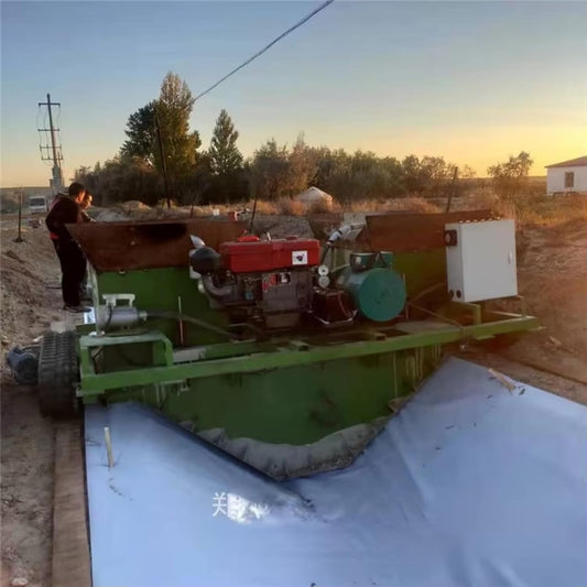 Automatic Hydraulic Concrete Ditch Paving Machine – Cement Channel Trenching & Forming Equipment for Farm Water Management