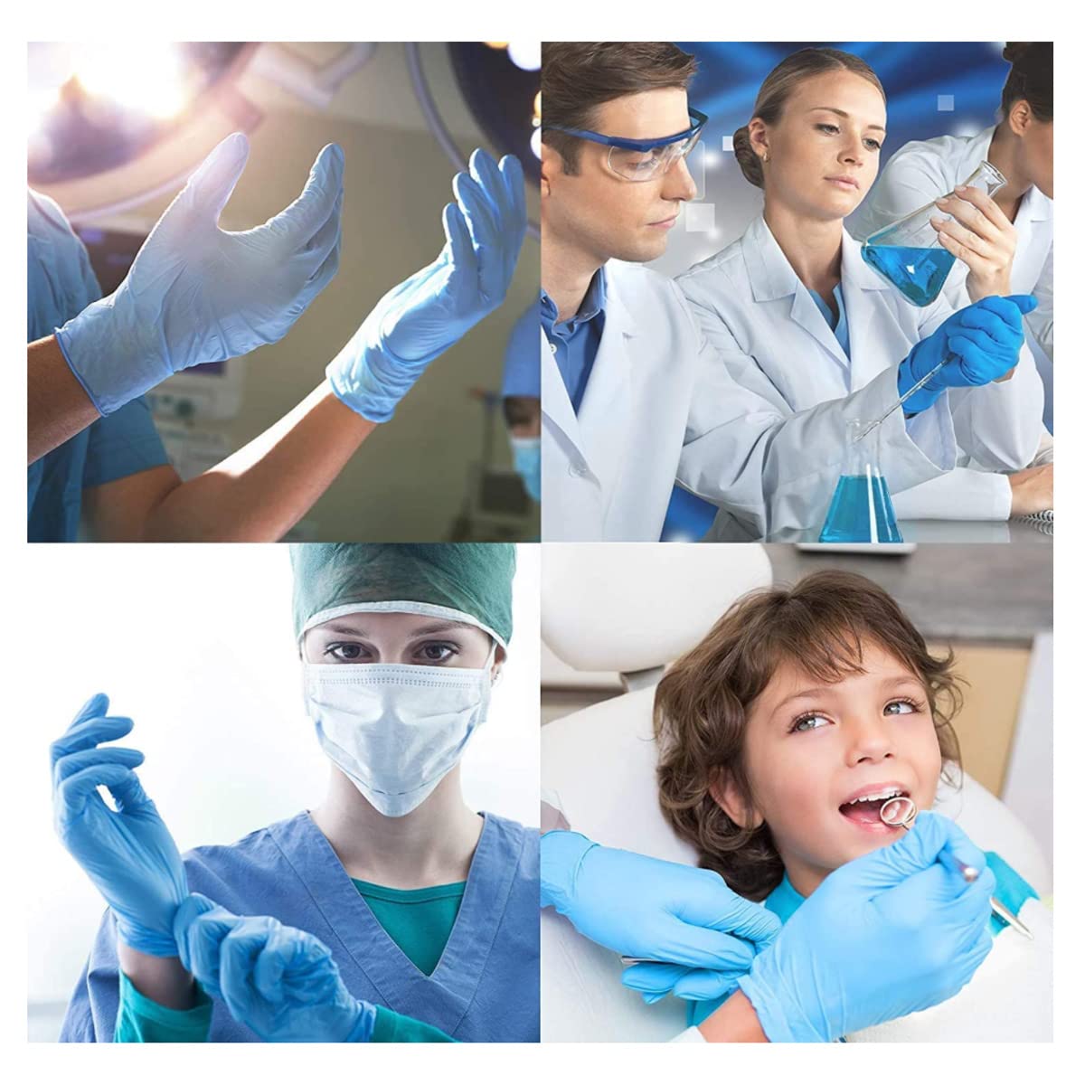 Intco Basic Medical Synmax Vinyl Exam Gloves - Latex-Free & Powder-Free - Medium, BMPF-3002(Pallet of 48,000)