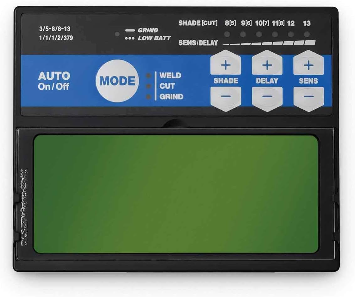 Miller 288519 Classic Series Auto Darkening Welding Helmet with ClearLight Lens, Metal Matrix