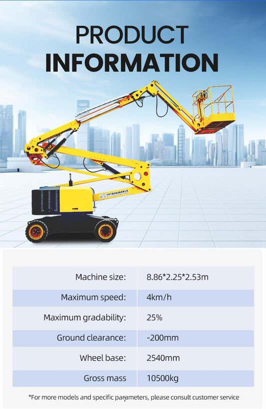 Spider Lift Artic Boom Lift Aerial Work Platform - 360° Rotating for Equipment Maintenance and Industrial Service