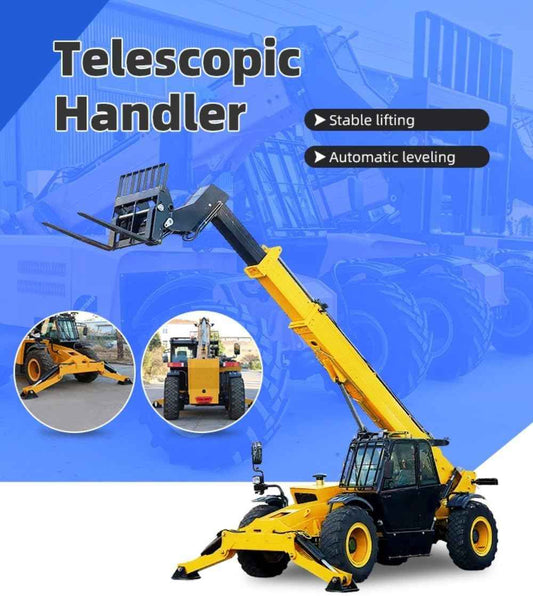 Industrial Telescopic Forklift with Long Reach and Stable Performance – Heavy-Duty Extendable Reach Handler for Construction Sites, Warehouses, Agriculture, and On-Site Material Handling