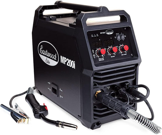 Eastwood 200 Amp Multi-Process Welder and 60 Amp Versa-Cut Plasma Cutter plus Welding Cart