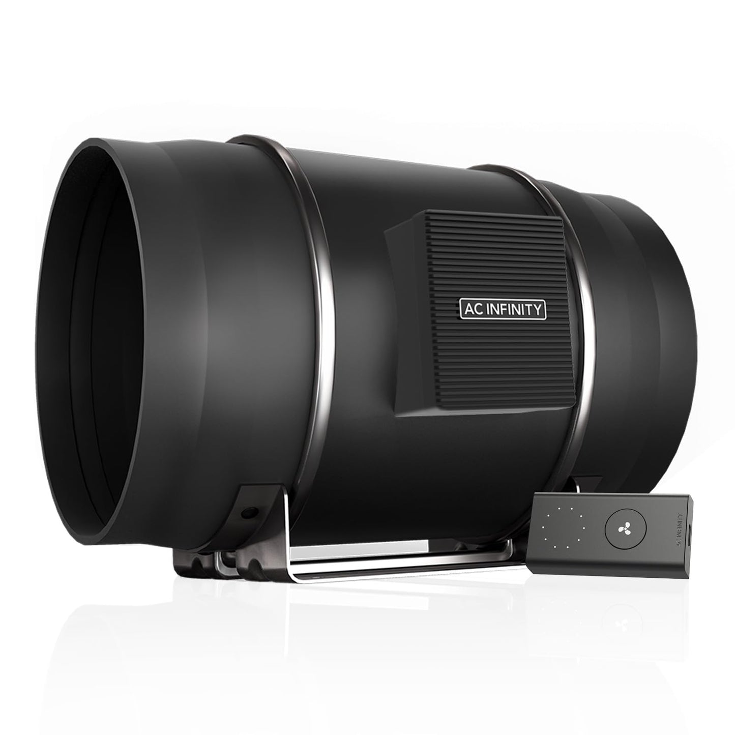 AC Infinity CLOUDLINE S8 PRO, Quiet 8” Inline Duct Fan with 10-Speed Controller, EC-Motor Ventilation Exhaust Fan for Heating Cooling Booster, Grow Tents, Hydroponics