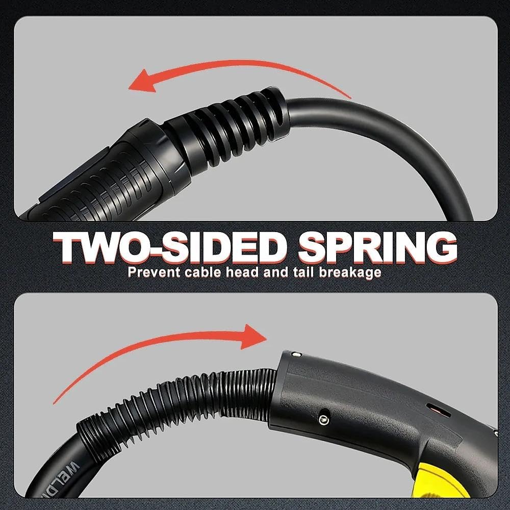 Heavy Duty Mig Welding Gun 400A 15ft Replacement for Bernard BTB BNQ400 Q40 Guns Miller connector,Q4015AE8EMC