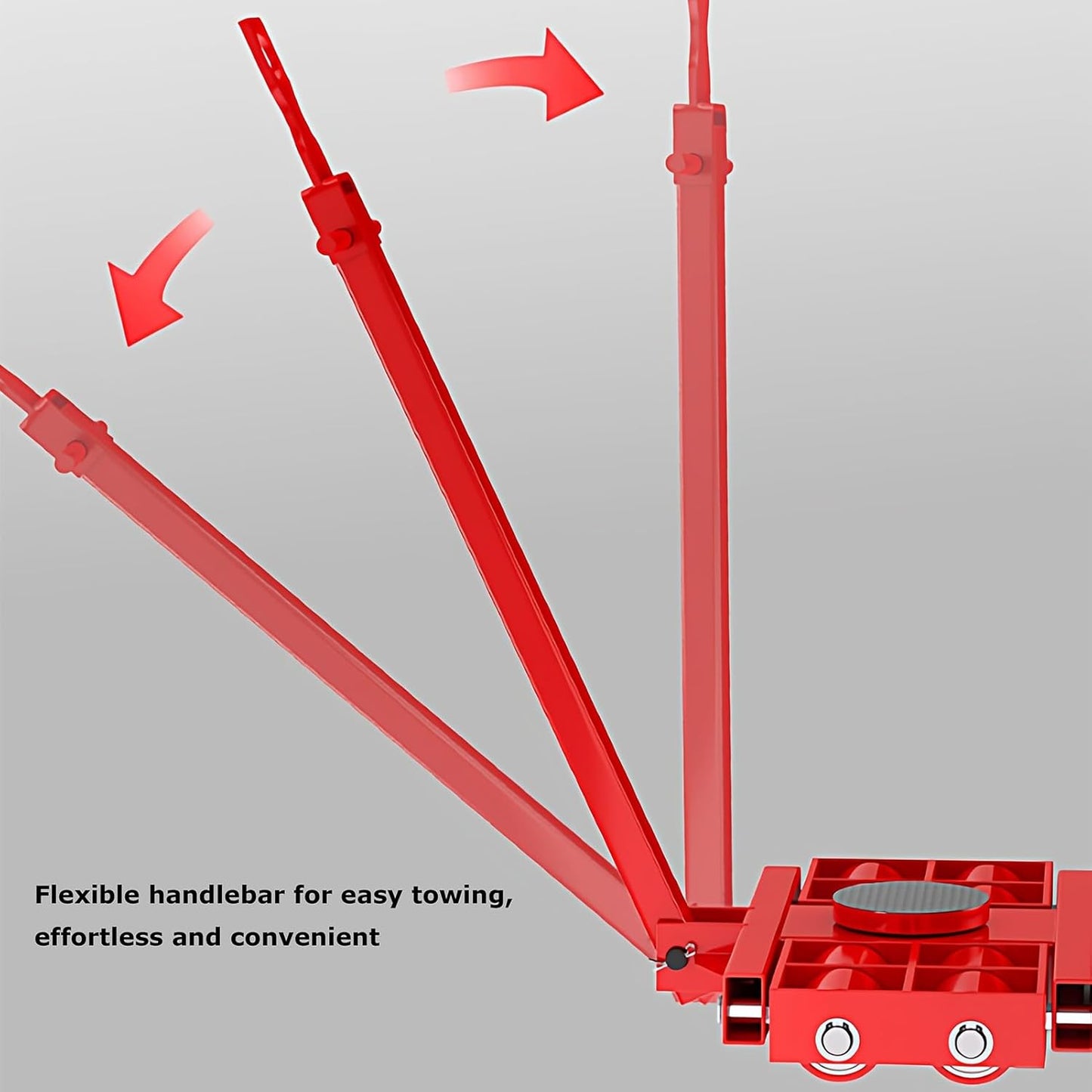Heavy-Duty Machine Dolly Skate for Industrial Equipment Moving, Steel Wheels for Warehouse and Workshop Transport