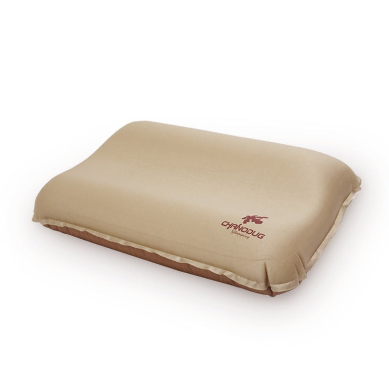 Camping Travel Portable And Easy To Store Automatic Inflatable Pillow Outdoor 3D Comfortable Pillow High Elastic Cotton Pillow