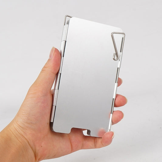 Outdoor Aluminum Alloy Windshield Stove Head Stove Windshield Folding Portable 9-Piece Mini Picnic Camping Equipment Manu