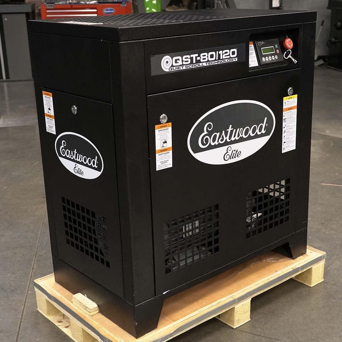 Eastwood Elite QST 80/120 Scroll Pump Air Compressor Powerful Cast Iron Portable