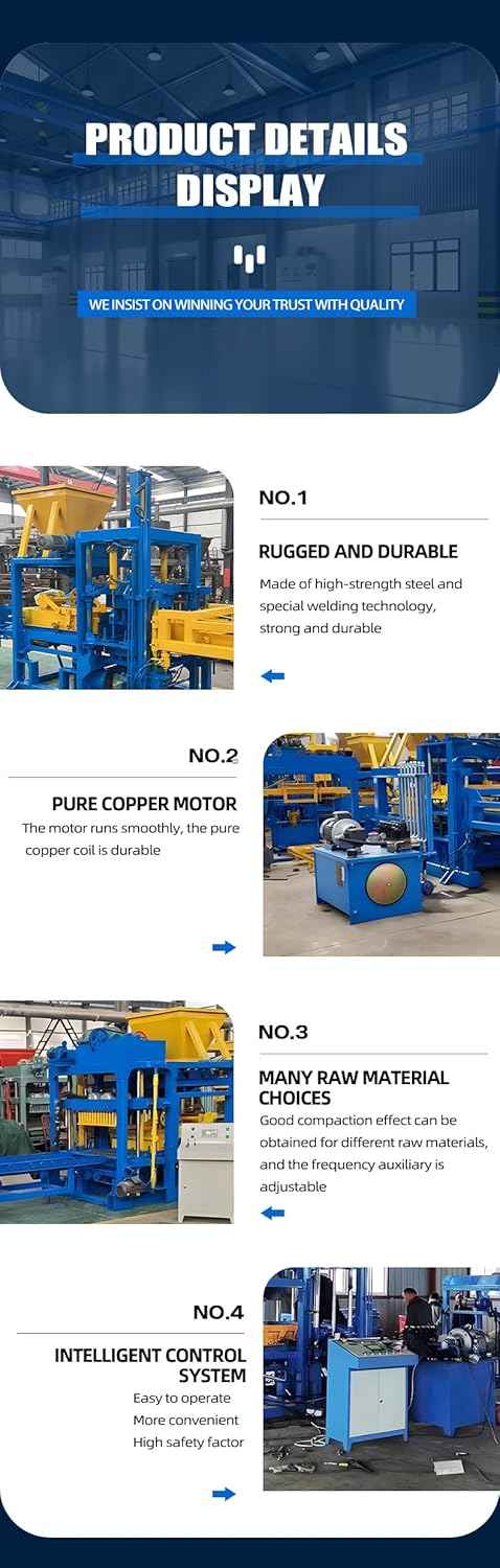 Full Automatic Brick Production Line Cement Block Maker High Efficiency Concrete Brick Machine for Building Construction and Industrial Use