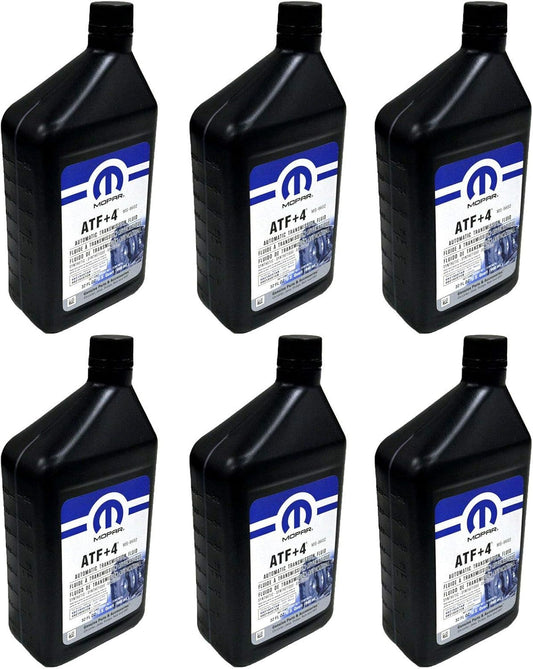 Mopar 68218057AB ATF+4 Automatic Transmission Fluid, 1 Quart (6 Pack)