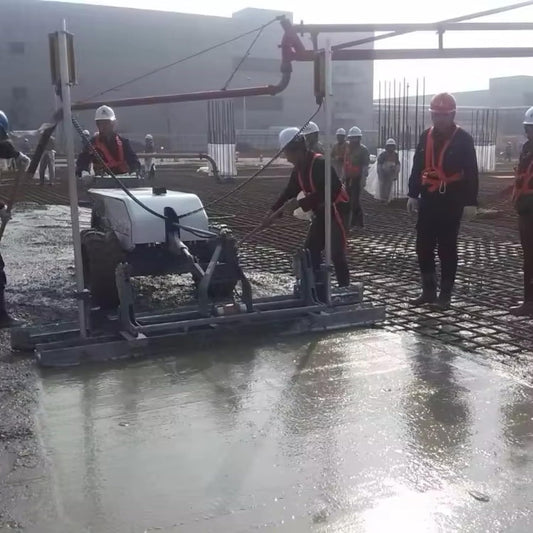 Heavy Duty Ride on Concrete Screed Machine for Large Area Leveling - Wide Coverage Hydraulic Concrete Paver Machine for Factory Flooring and Road Paving Projects, Industrial Construction Equipment