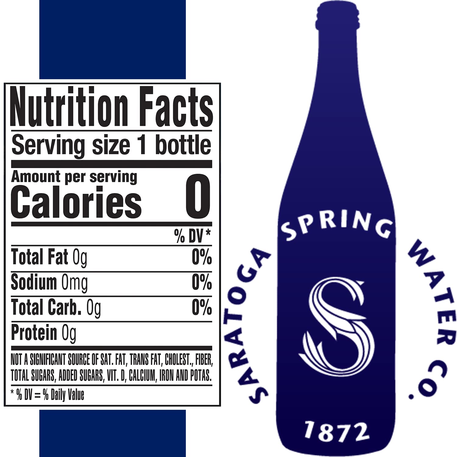 Saratoga Natural Spring Water - 12 oz. (Non-Carbonated, Pack of 24)