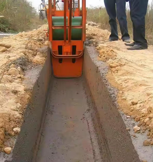 Cement Ditch Laying Machine – Hydraulic Concrete Ditch Forming & Trenching Equipment with High-Precision Channel Paving for Farm Irrigation