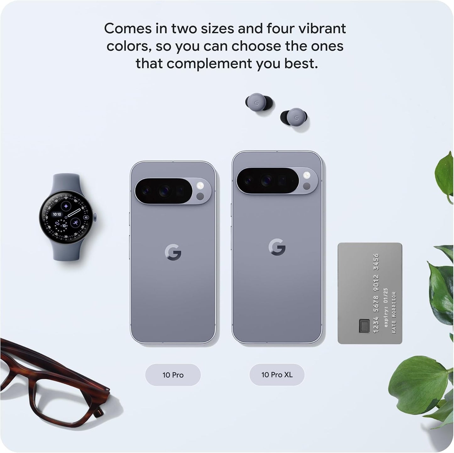 Google Pixel 10 Pro - Unlocked Android Smartphone - Gemini AI Assistant, Triple Rear Camera System, Fast-Charging 24+ Hour Battery, and 6.3" Super Actua Display - Moonstone - 128 GB (2025 Model)