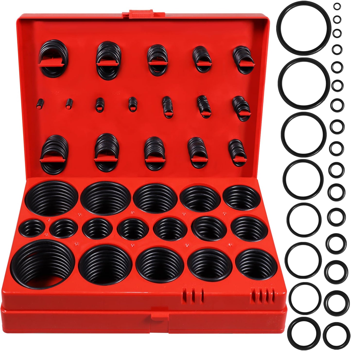 37 Size 1075 Pcs Faucet Washers & O-Rings Kit & Plumbing Gasket 3-in-1 Home Universal Rubber Washers Assortment Kit for Faucet Hose Spigot Plumbing Seal Repair with Pick Hook