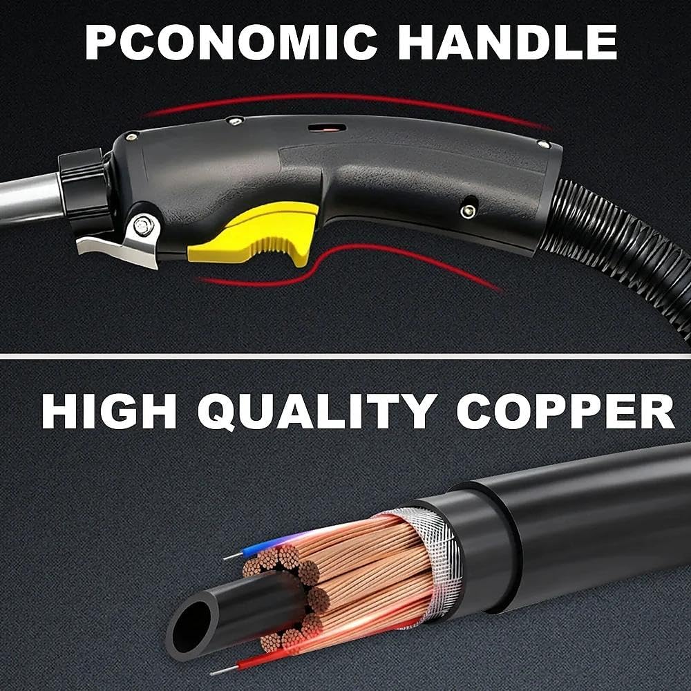 Heavy Duty Mig Welding Gun 400A 15ft Replacement for Bernard BTB BNQ400 Q40 Guns Miller connector,Q4015AE8EMC