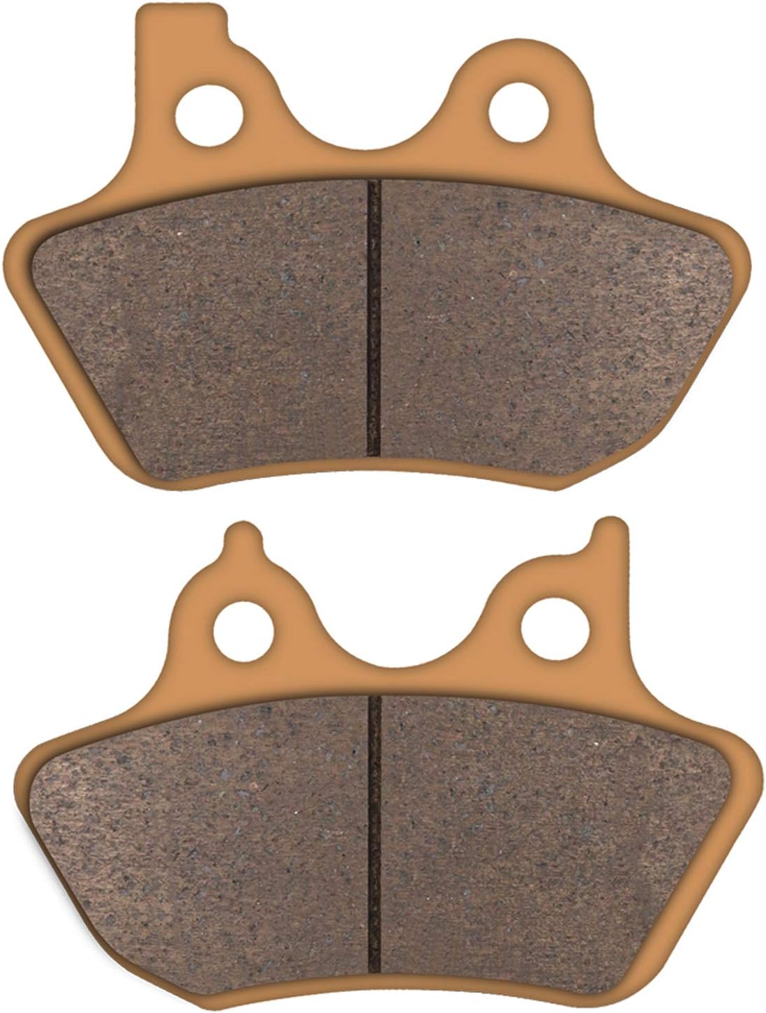 Zinger Brake Pads for Harley Davidson 2000-2007 Electra Glide Ultra Classic Touring FLHTCU-I Road Glide Road King Street Glide Fatboy Dyna Softail Night Train,2 Front&1 Rear Sintered Copper Brake Pad