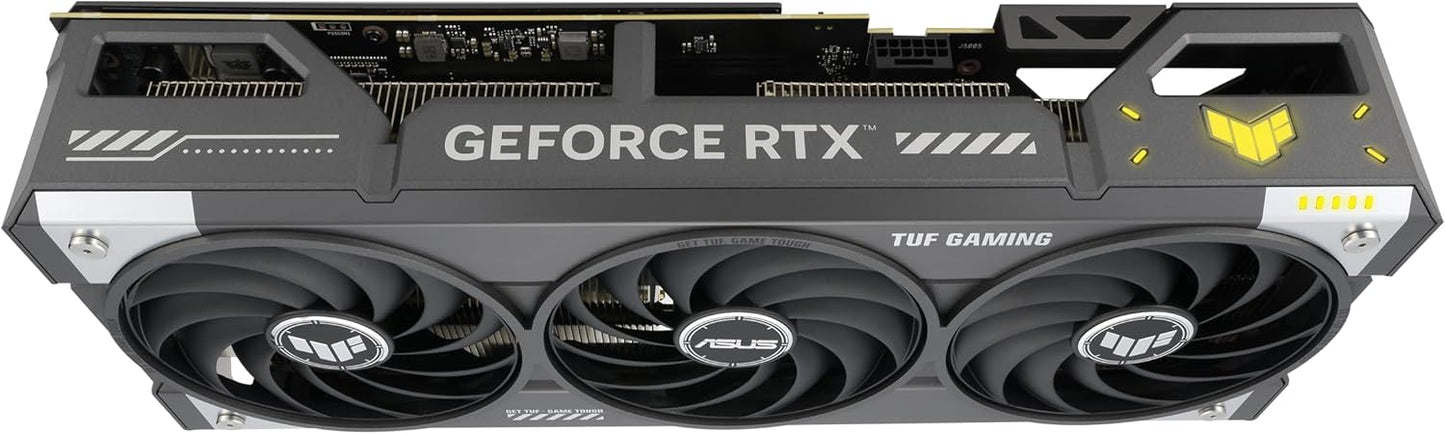 ASUS TUF Gaming GeForce RTX ™ 5070 12GB GDDR7 OC Edition Gaming Graphics Card (PCIe® 5.0, HDMI®/DP 2.1, 3.125-slot, Military-Grade Components, Protective PCB Coating, axial-tech Fans)