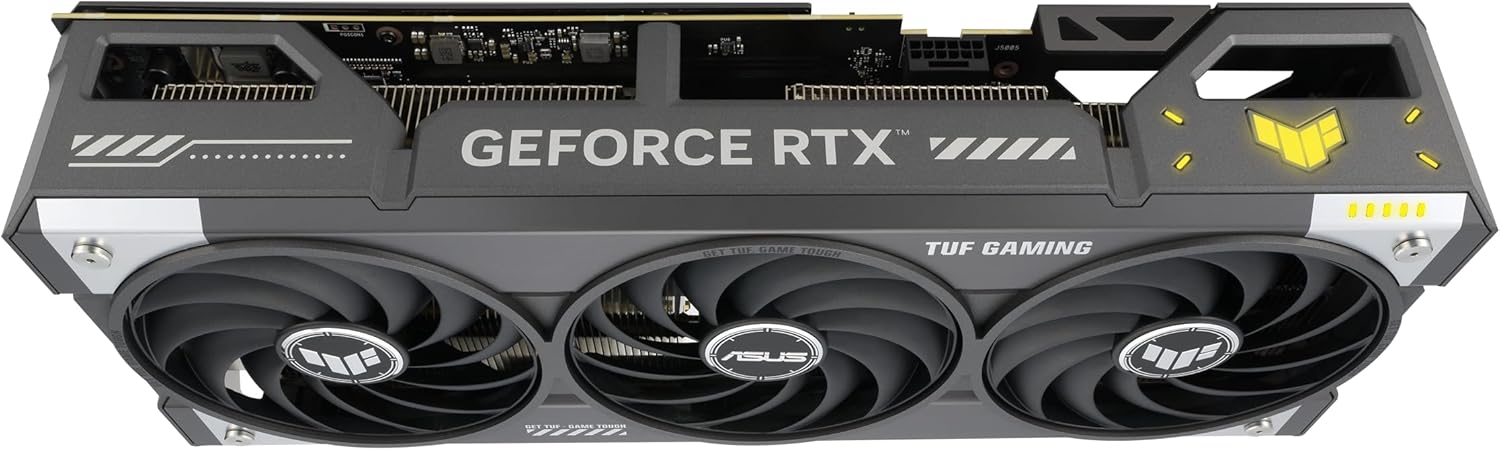 ASUS TUF Gaming GeForce RTX ™ 5070 12GB GDDR7 OC Edition Gaming Graphics Card (PCIe® 5.0, HDMI®/DP 2.1, 3.125-slot, Military-Grade Components, Protective PCB Coating, axial-tech Fans)