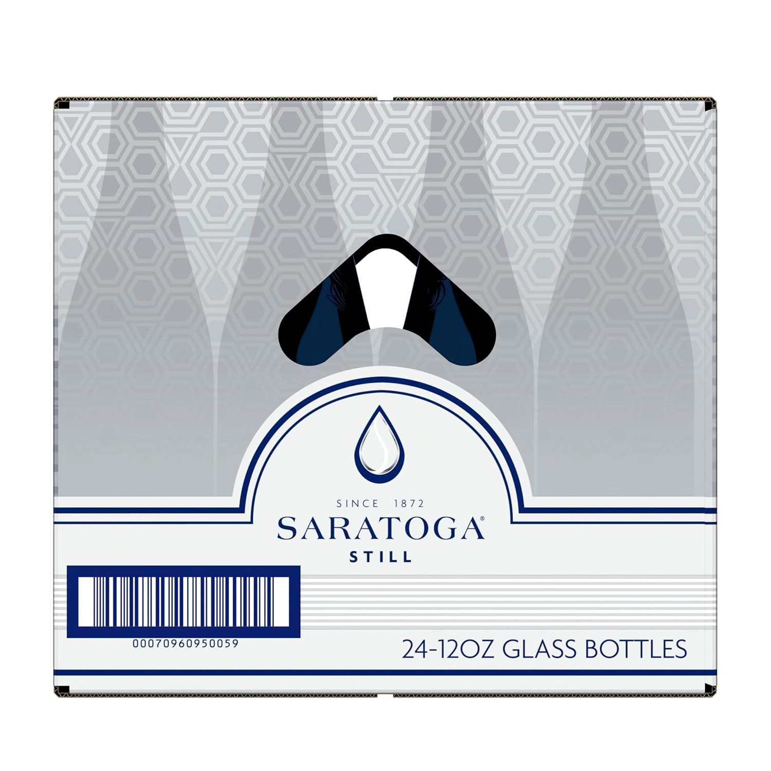 Saratoga Natural Spring Water - 12 oz. (Non-Carbonated, Pack of 24)