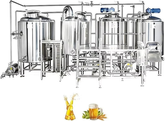 Restaurant beer brewing equipment, Commercial Beer Brewing Equipment Complete Production Line for Bar Restaurant, Professional Beer Making Machine & Manufacturing Plant System